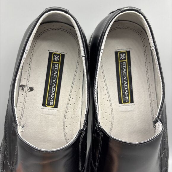 Stacy Adams Danton Loafers Men’s Size 11.5 M Black Leather Slip-On 24363-001 - Picture 11 of 13
